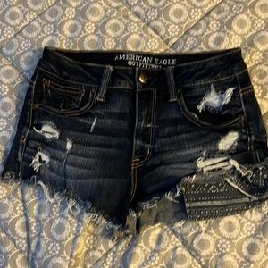 American eagle superstretch denim short